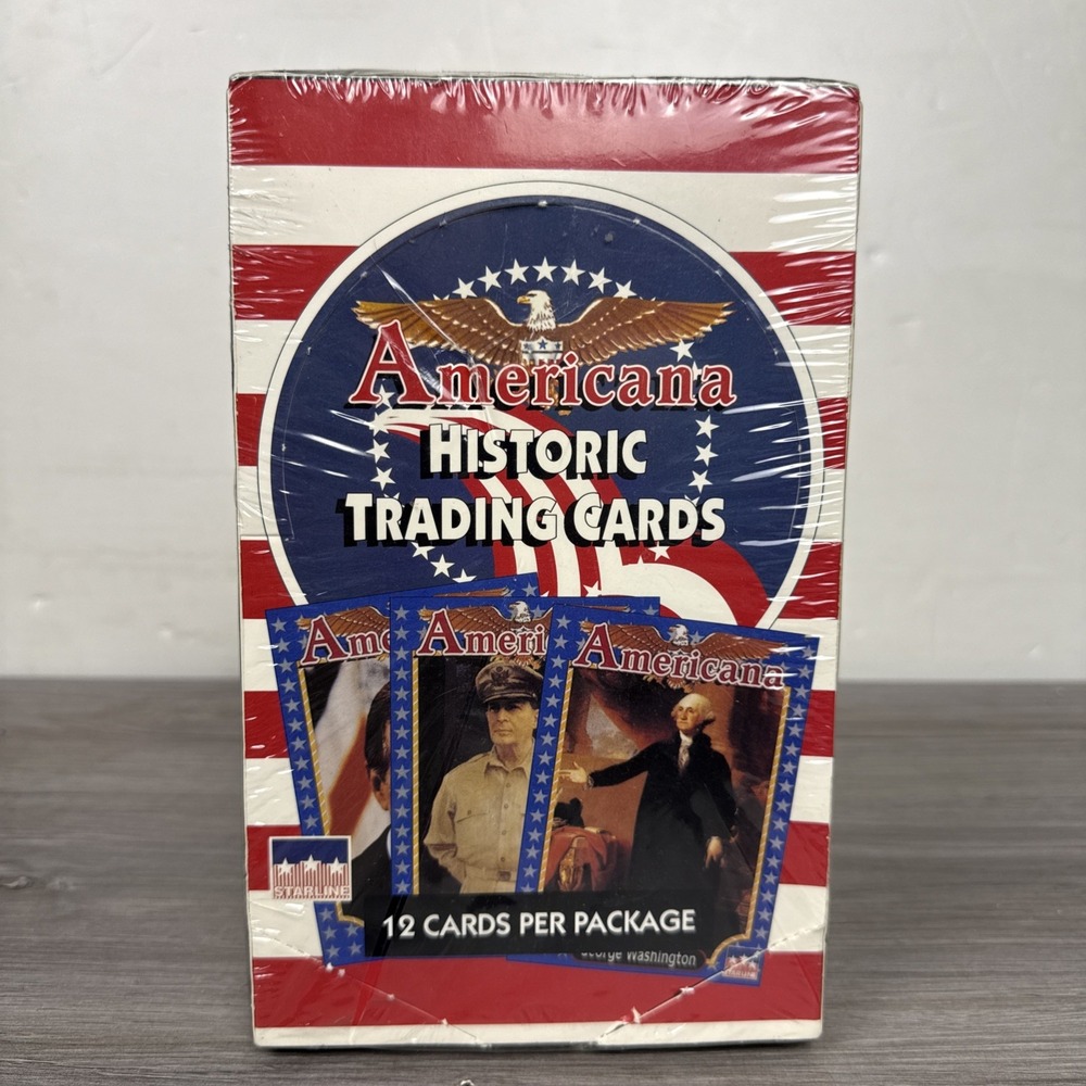 1991 Starline Americana Historic Trading Card Box 12 Card Packs New  Sealed